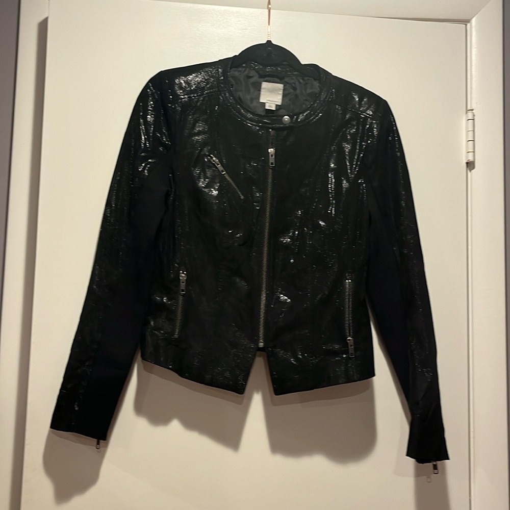 Halogen leather Pantene jacket